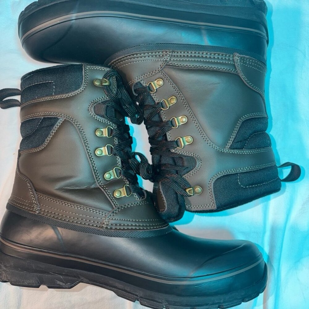 Khombu Men's Winter Kenny Boots Waterproof, Non-Slip, Safe and Warm